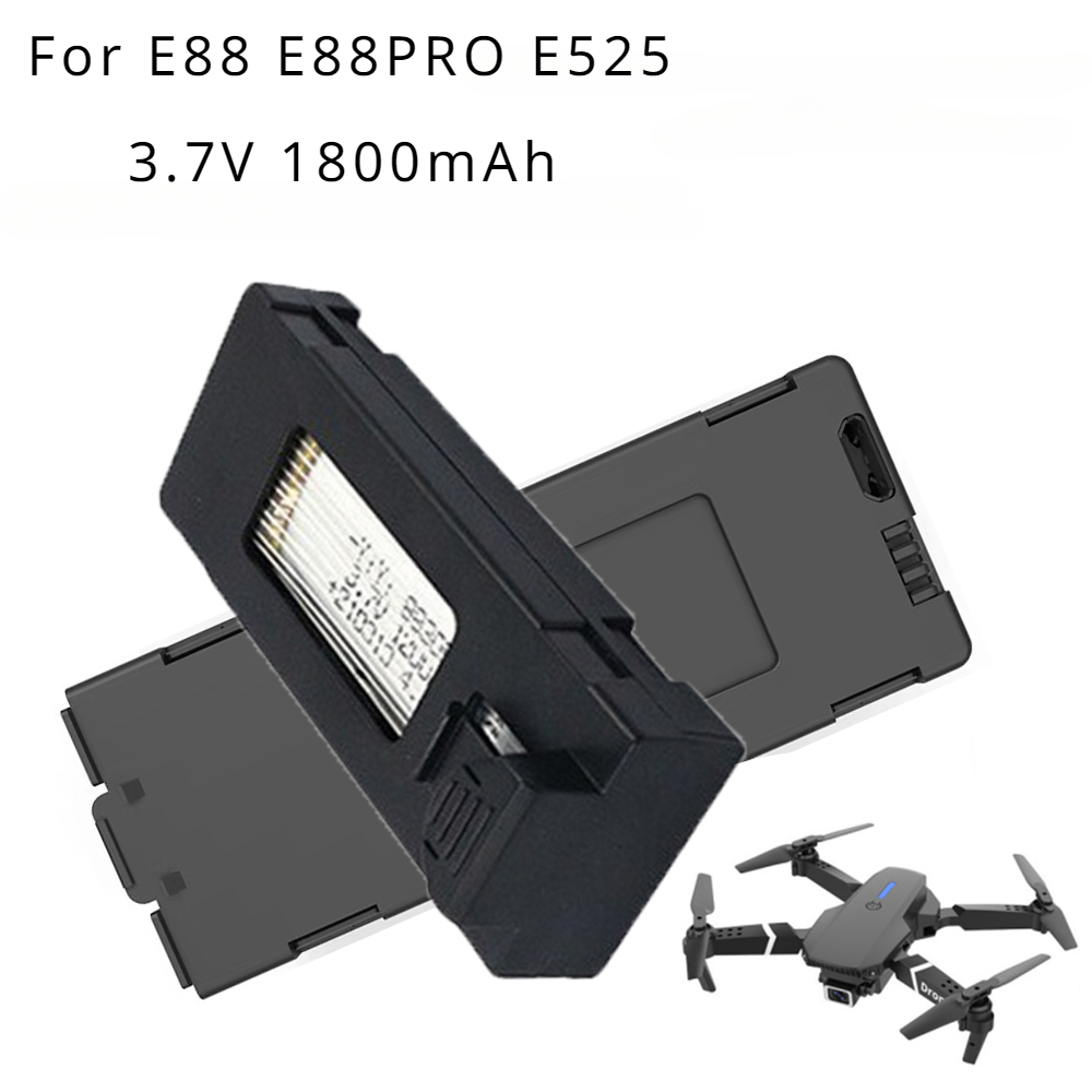 Drone Rc E99 - E88 Drone Battery 3.7V 1800mAh Rechargeable