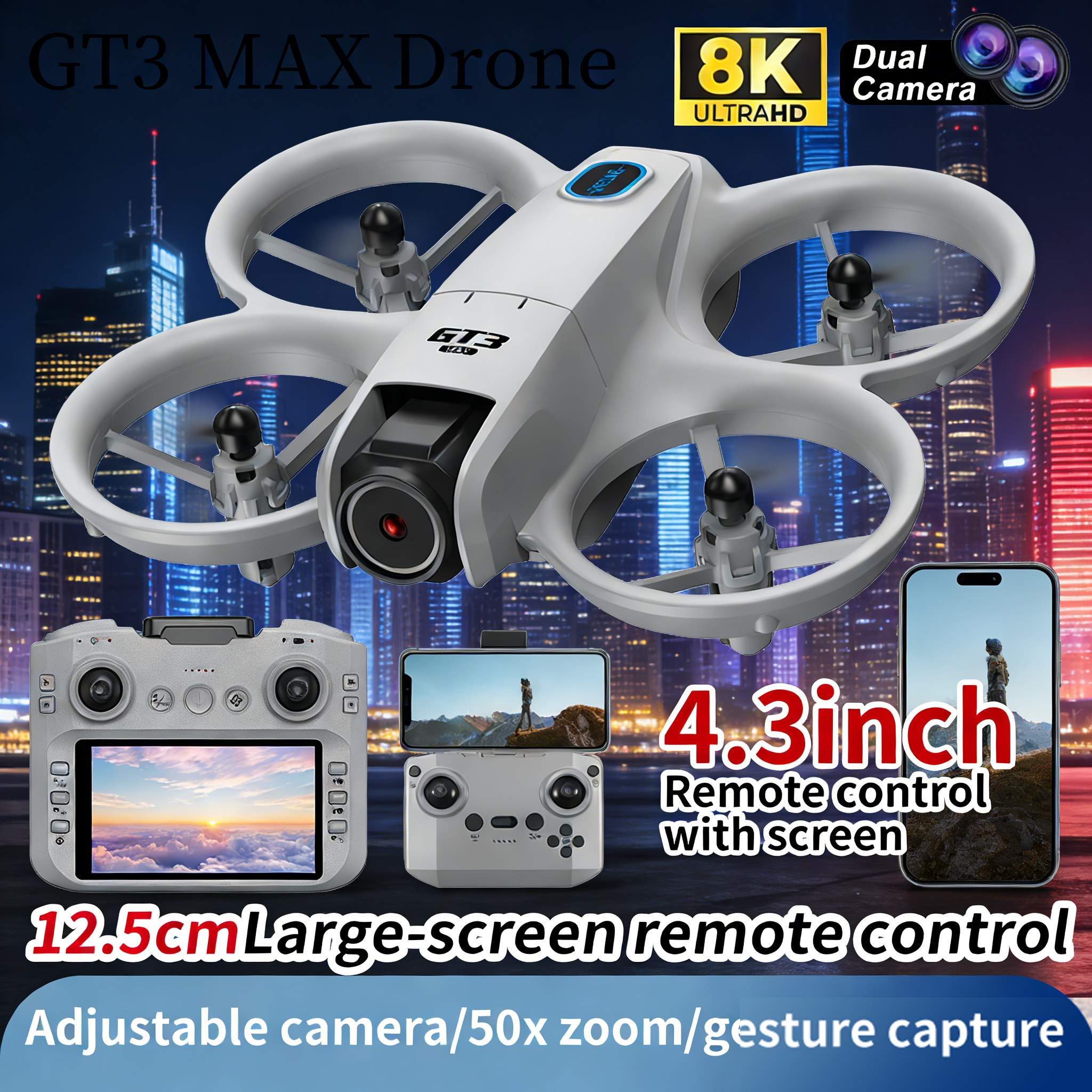 Drone Pro Rc Ufo - New GT3 Drone 8K HD Remote