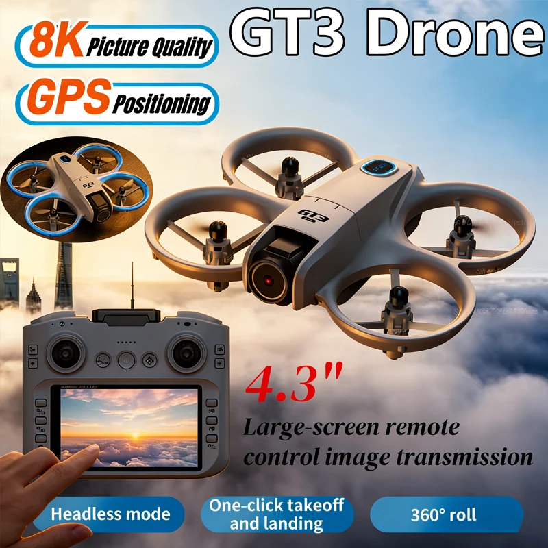 Hot 2026 GT3 MAX Drone 8K HD 4 - Drone Pro Rc Ufo บทวิจารณ์และราคา