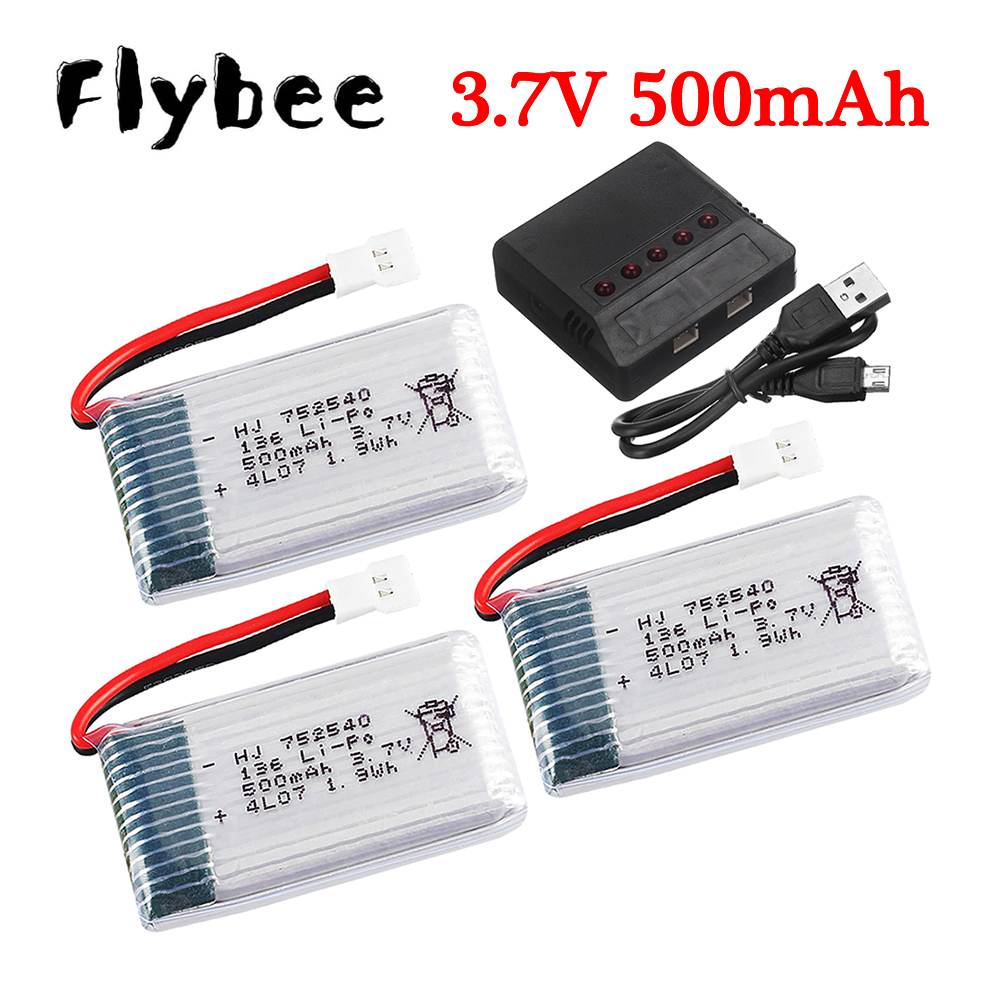 3.7V 500mAh 752540 Lipo Batter - Lipo Battery Charger บทวิจารณ์และราคา