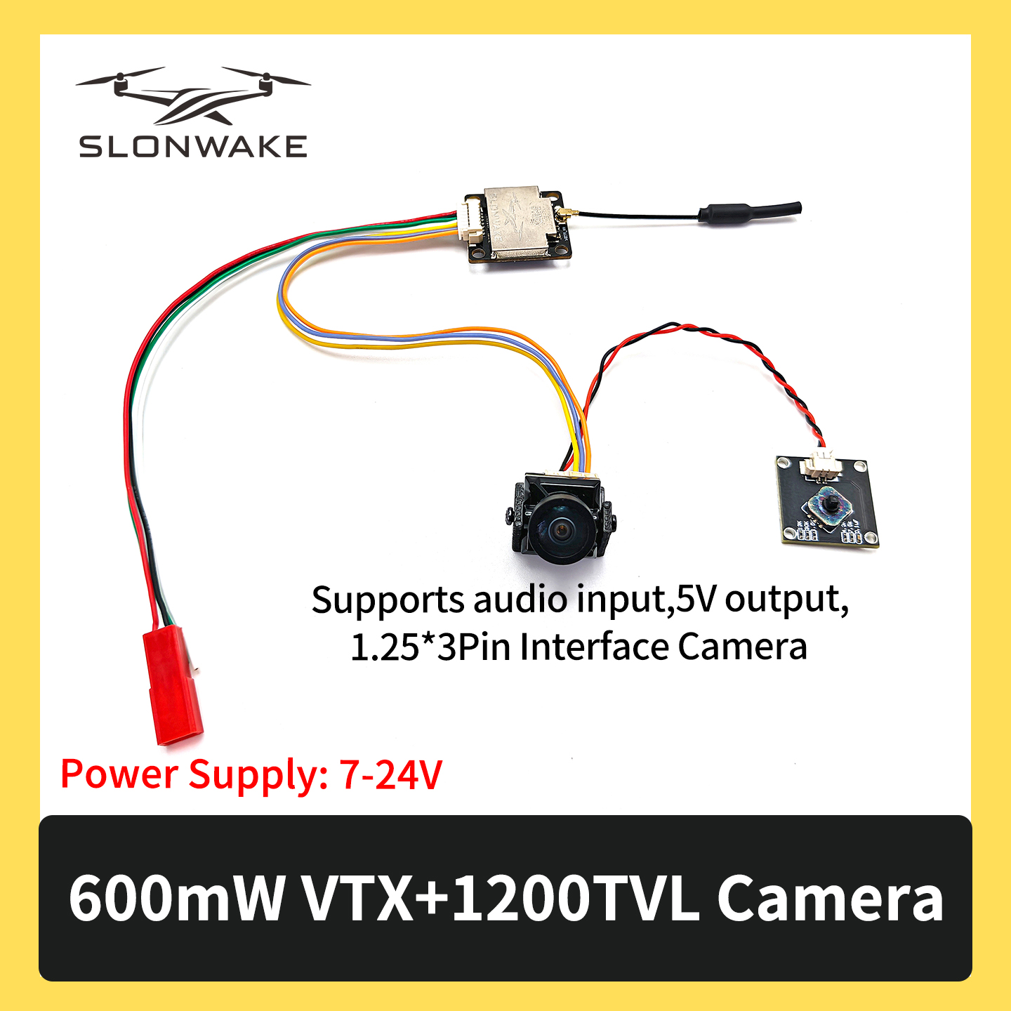 SLONWAKE 5.8G 600mW 7-24V FPV  - - Remote Control (Rc) Drone บทวิจารณ์และราคา