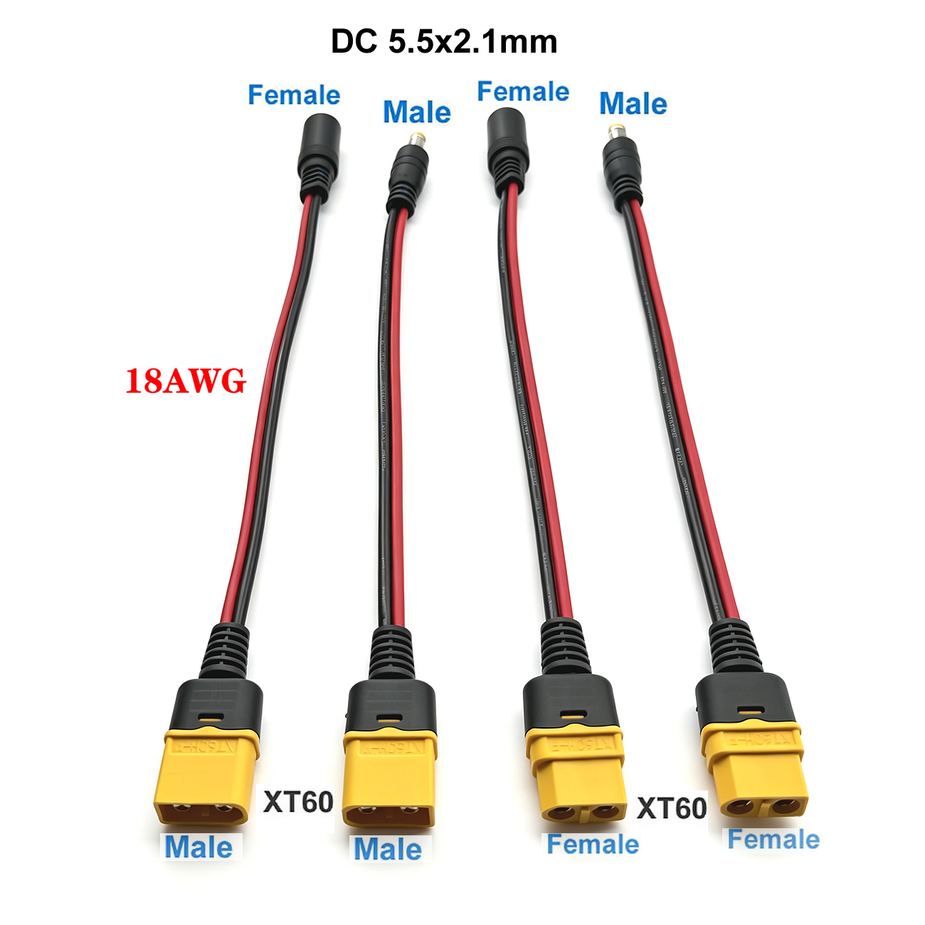 XT60 Plug Female Male To DC 5. - Drone Rc Car Hybrid บทวิจารณ์และราคา