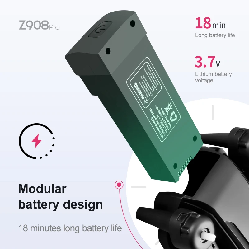 Z908 Pro Max Dron Battery 3.7V - Drone Rc Pro บทวิจารณ์และราคา
