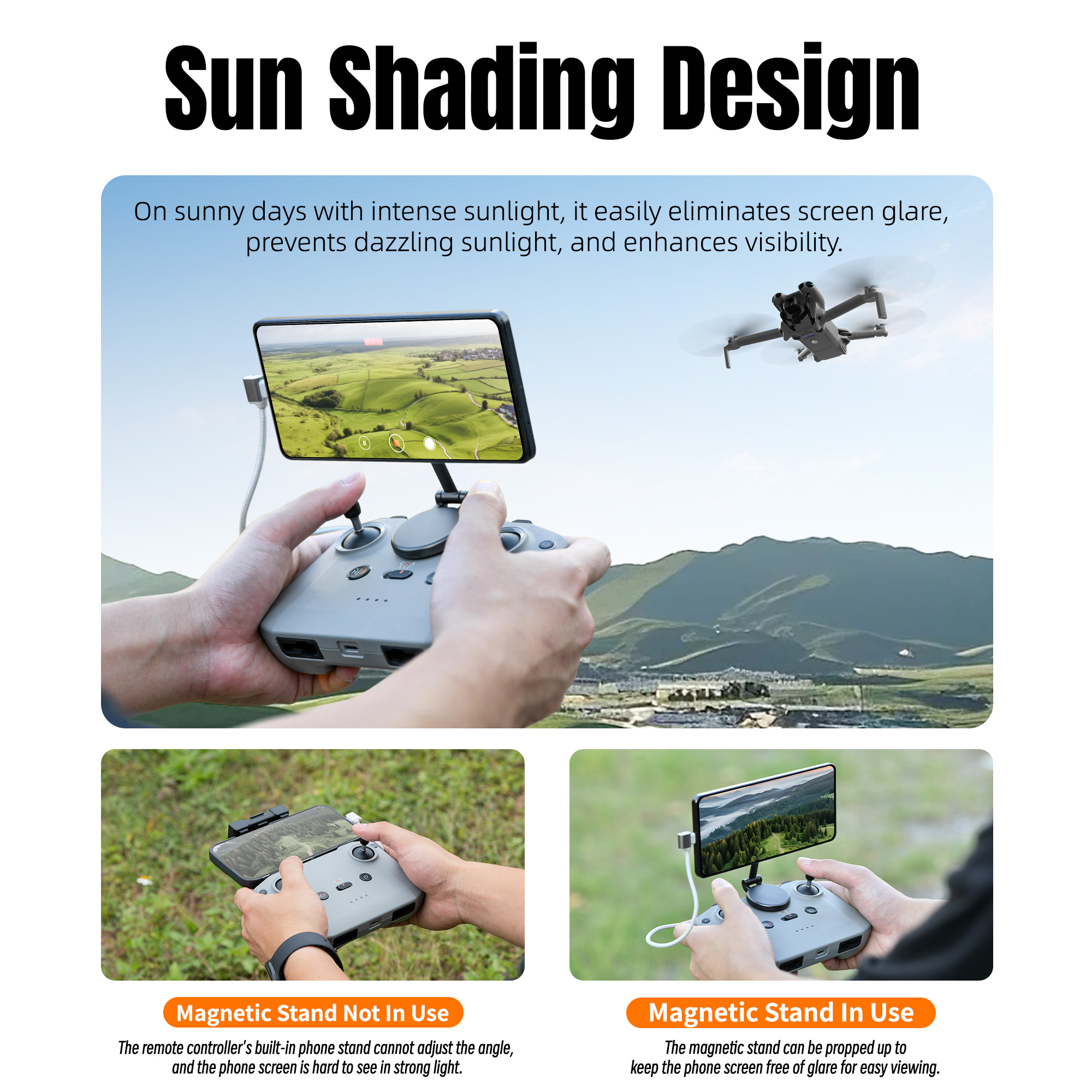 Adjustable Magnetic Phone Stan - Drone Dji Rc Pro 2 บทวิจารณ์และราคา