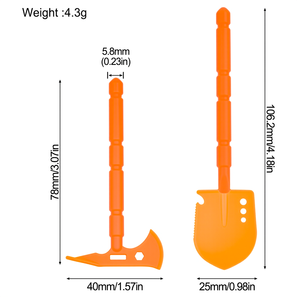 Simulated Plastic Shovel Picka - Rc Rock Crawler บทวิจารณ์และราคา