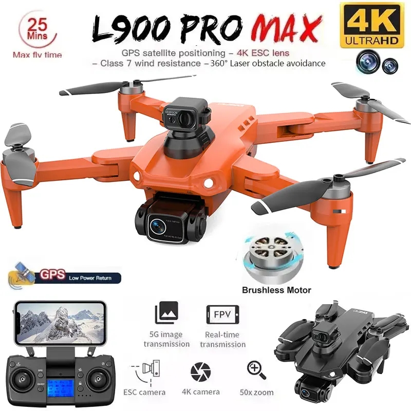 L900 Pro MAX GPS Drone 4K Prof - Drone Rc Pro บทวิจารณ์และราคา