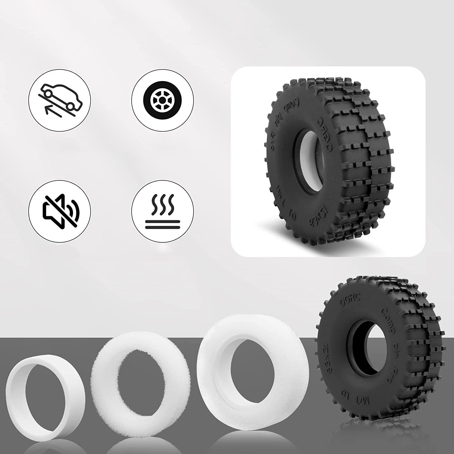 Esilun 1.0 RC Tires Competitio - Rc Rock Crawler บทวิจารณ์และราคา