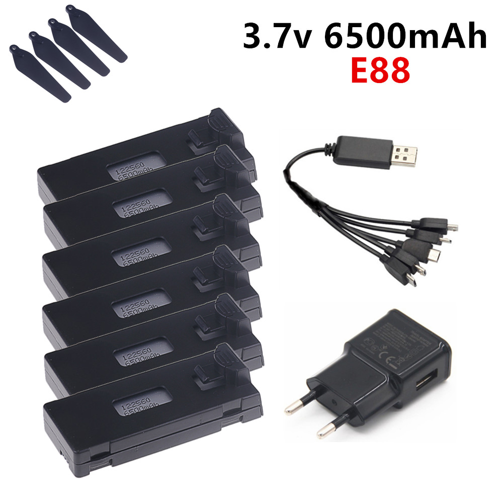3.7V 6500mAh Lipo Battery For  - Drone Rc E99 บทวิจารณ์และราคา