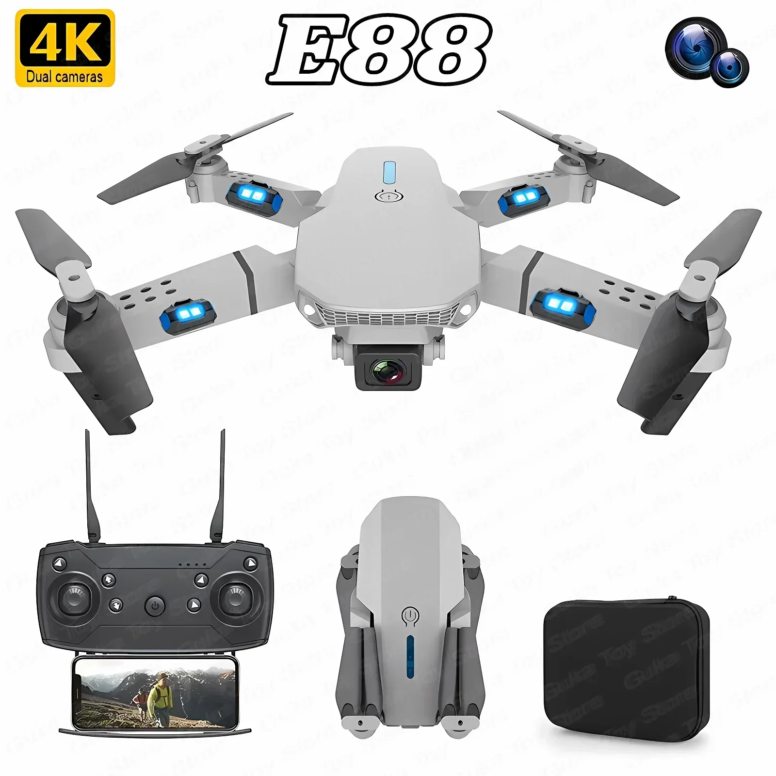 E88 Pro WIFI FPV Drone Wide An - Drone Rc Pro บทวิจารณ์และราคา