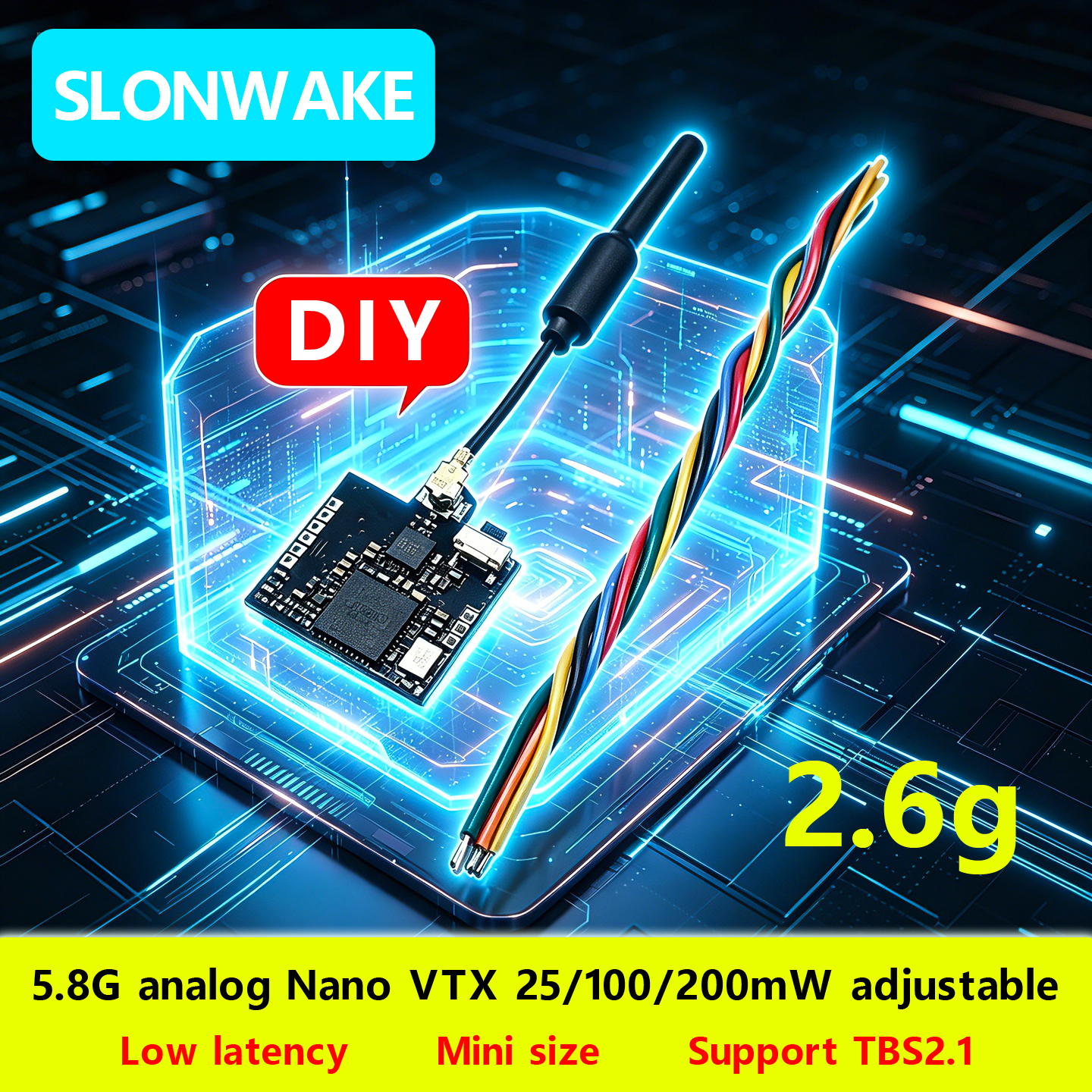 SLONWAKE Nano 5.8G 48CH 200mW  - Drone With Rc Remote บทวิจารณ์และราคา