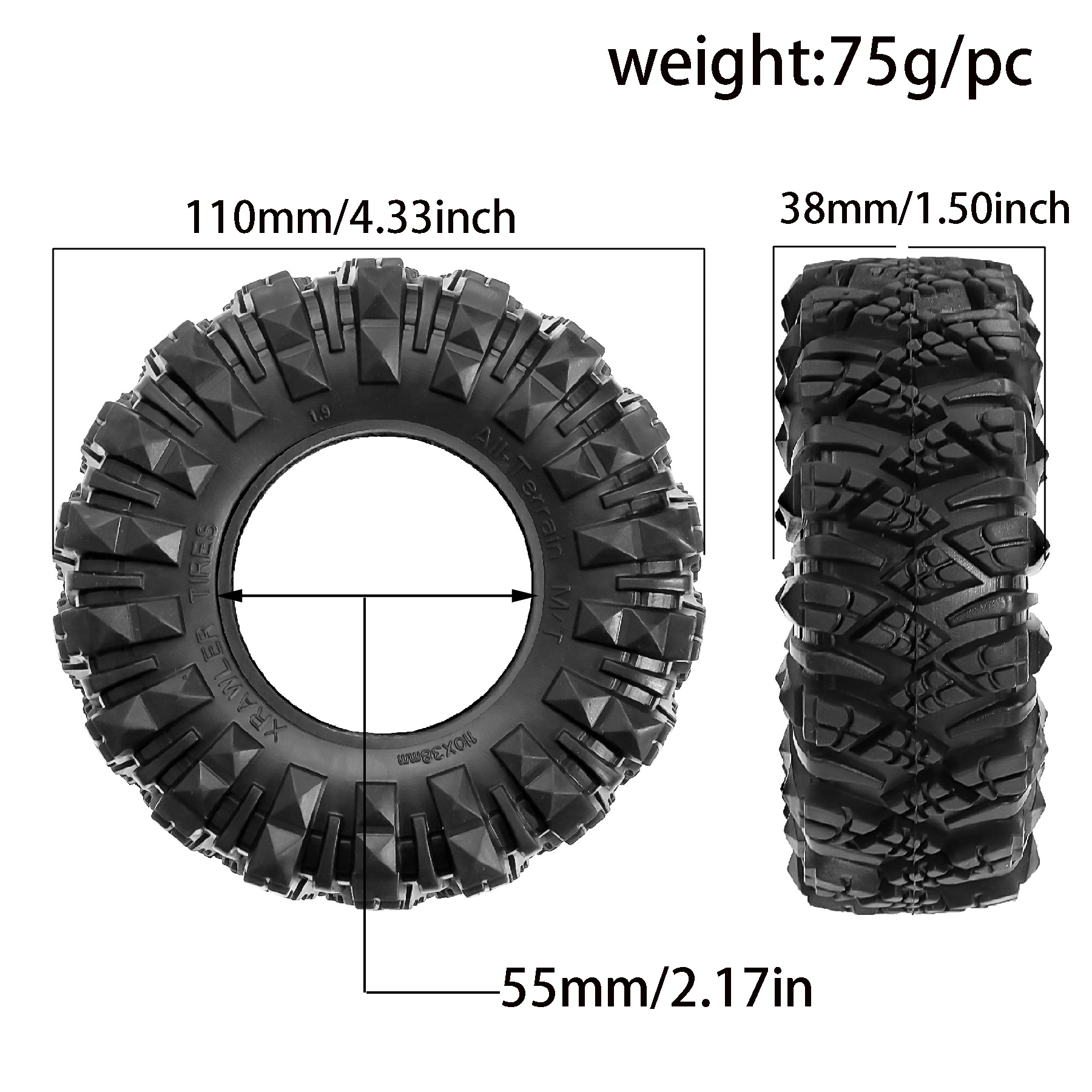 4Pcs 1.9 Inch Rubber Rock Craw - Rc Rock Crawler บทวิจารณ์และราคา