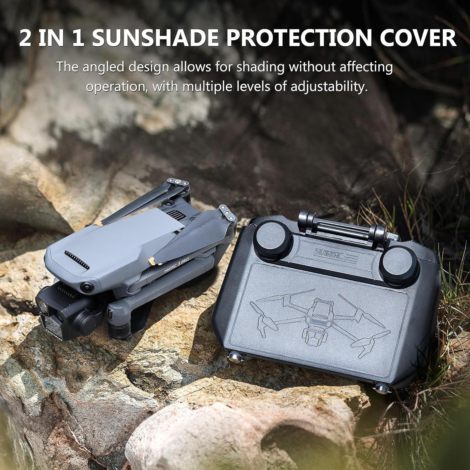 2-in-1 Sun Hood & Joystick Cov - Drone Dji Rc Pro 2 บทวิจารณ์และราคา