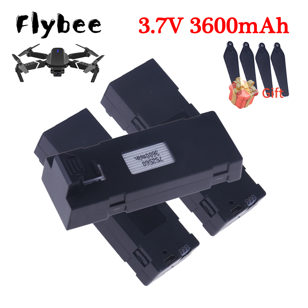 3.7V 3600mAh Upgrade E88 Batte - Drone Rc E99 บทวิจารณ์และราคา