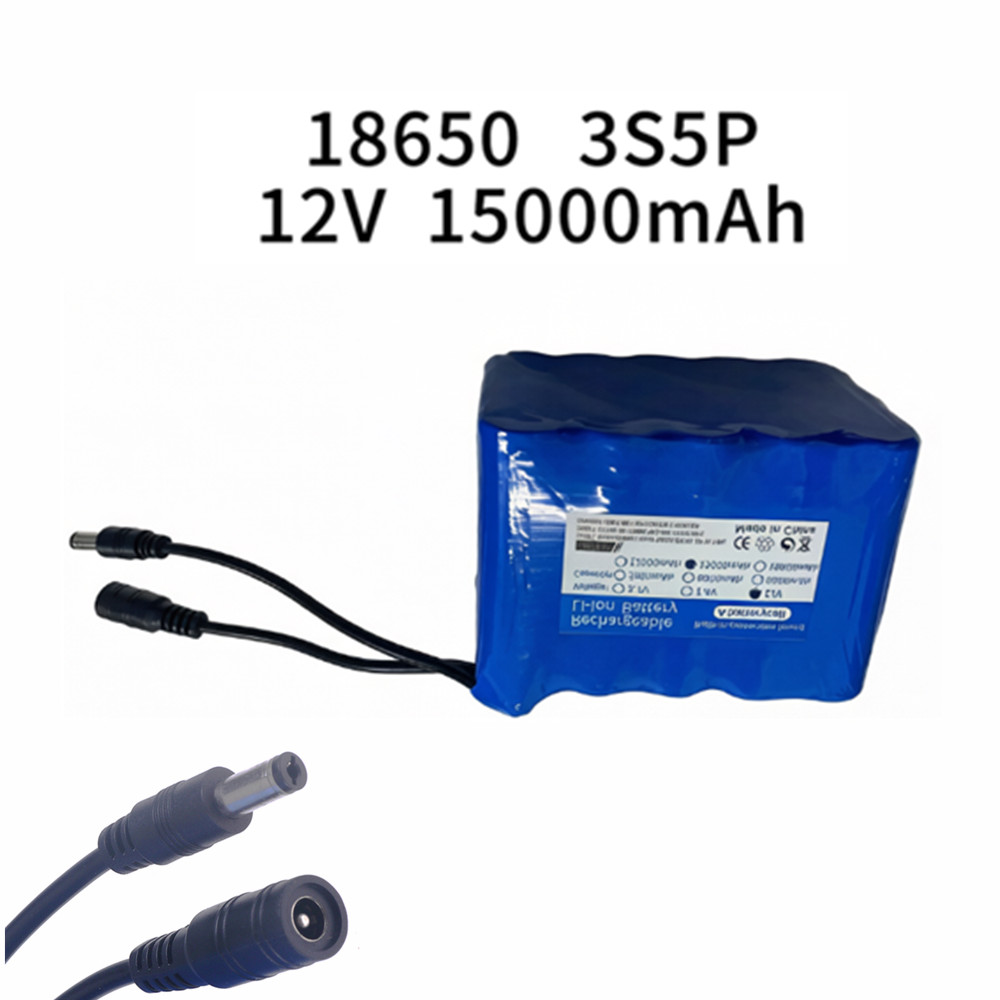 Fishing Battery 12v 3S5P 15Ah  - Lipo Battery Charger บทวิจารณ์และราคา