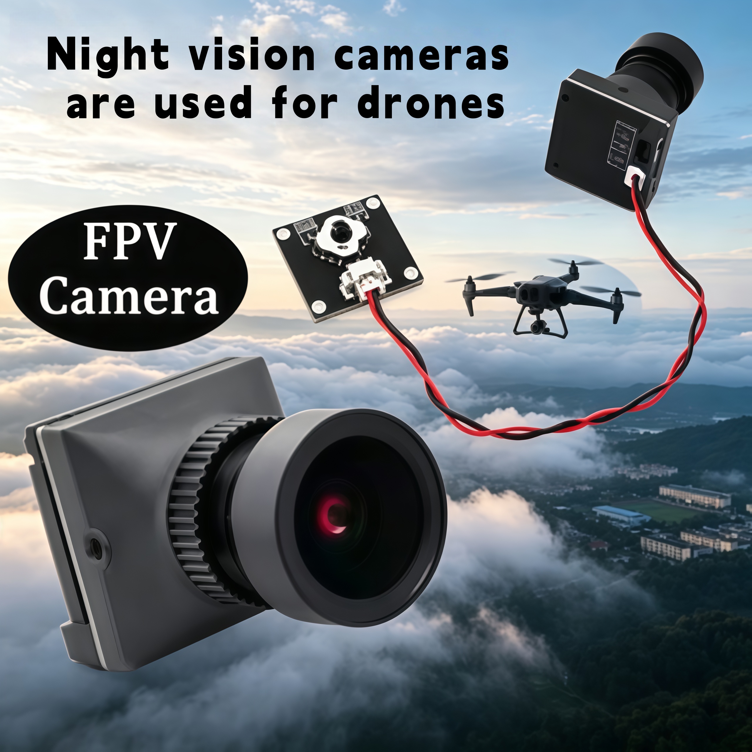 1500TVL HD CADDX Snail FPV Cam - Rc Drone Uav บทวิจารณ์และราคา