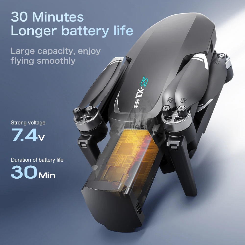 S-X1 MAX GPS Drone Battery 7.4 - Lyzrc Drone บทวิจารณ์และราคา