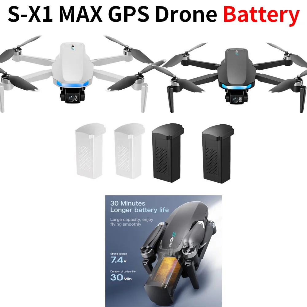 S-X1 MAX GPS Drone Battery 7.4 - Lyzrc Drone บทวิจารณ์และราคา