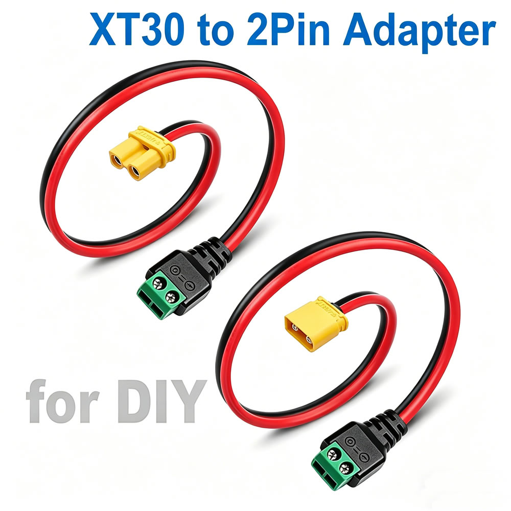 XT30 to 2 Pin Solderless Termi - Drone Rc Car Hybrid บทวิจารณ์และราคา
