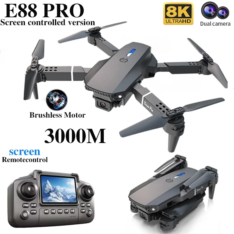 E88 PRO Drone with screen 4K H - Drone Rc Pro บทวิจารณ์และราคา