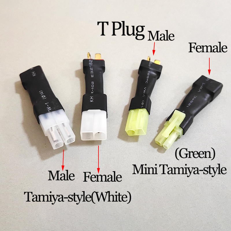 2PCS T Plug to Mini Tamiya Sty - Drone Rc Car Hybrid บทวิจารณ์และราคา