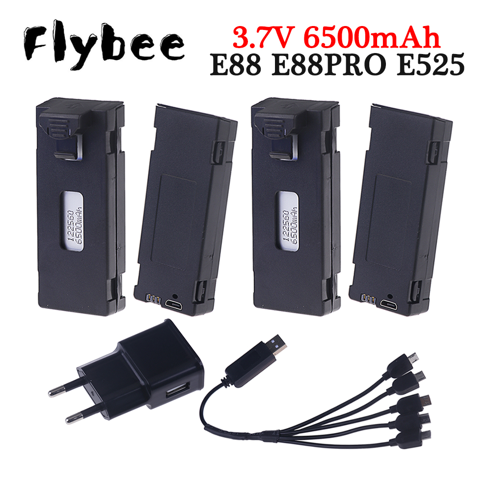 Rechargeable 3.7V 6500mAh Batt - Drone Rc E99 บทวิจารณ์และราคา
